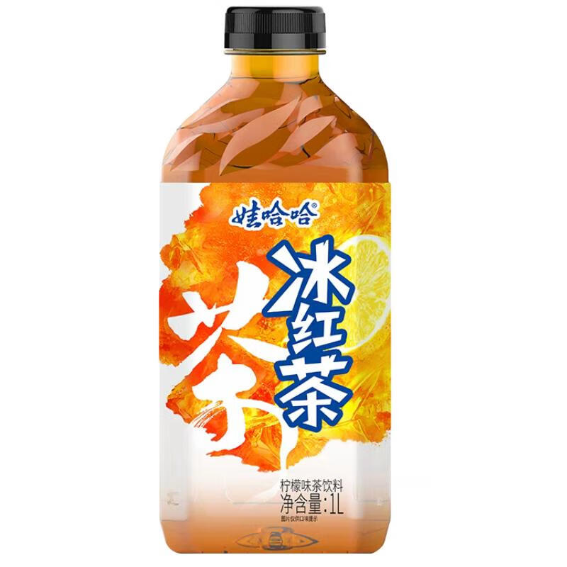 娃哈哈冰红茶柠檬味茶饮料1L