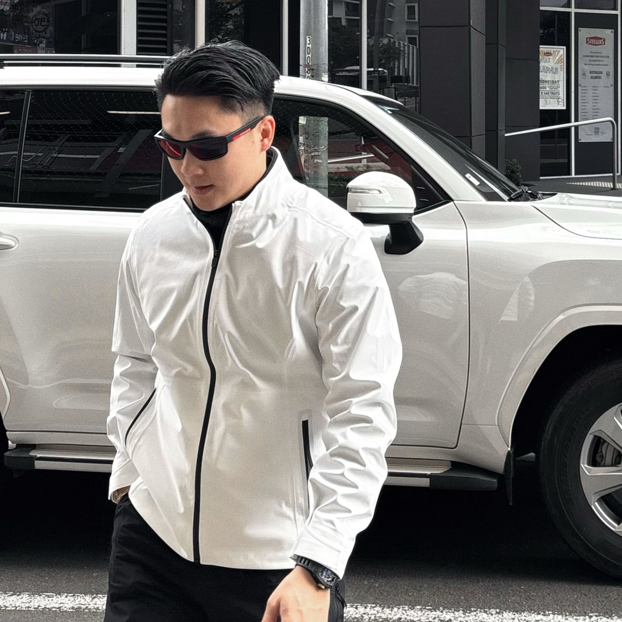 【GGG】 高尔夫线秋季商务软壳户外压胶防风立领夹克外套