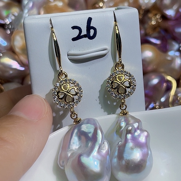 未镶嵌耳饰淡水珍珠