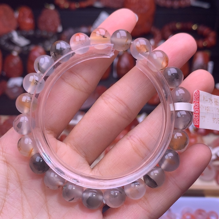 南红玛瑙未镶嵌珠宝半成品水墨丹青