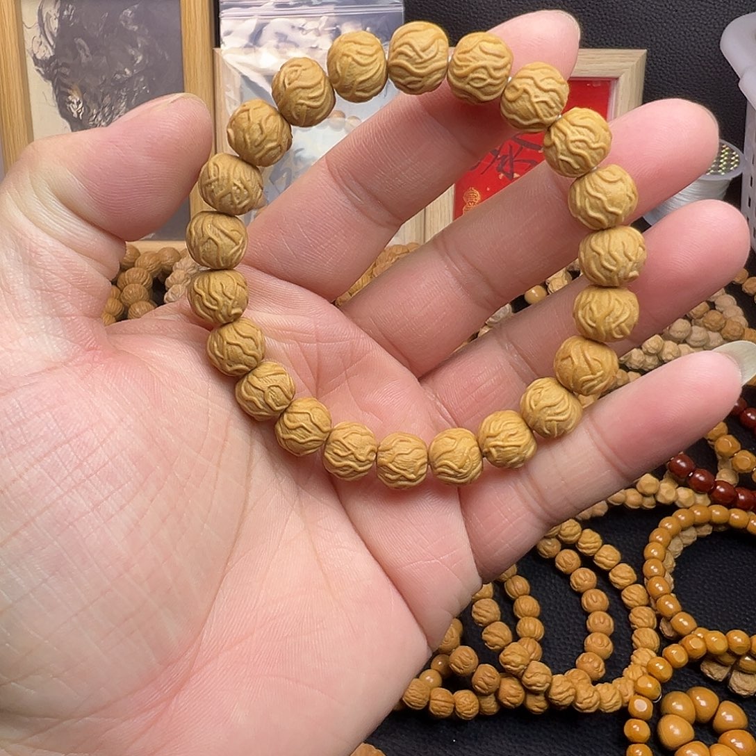 手串猴头核桃全品精工龙岩料毒液 尺寸11