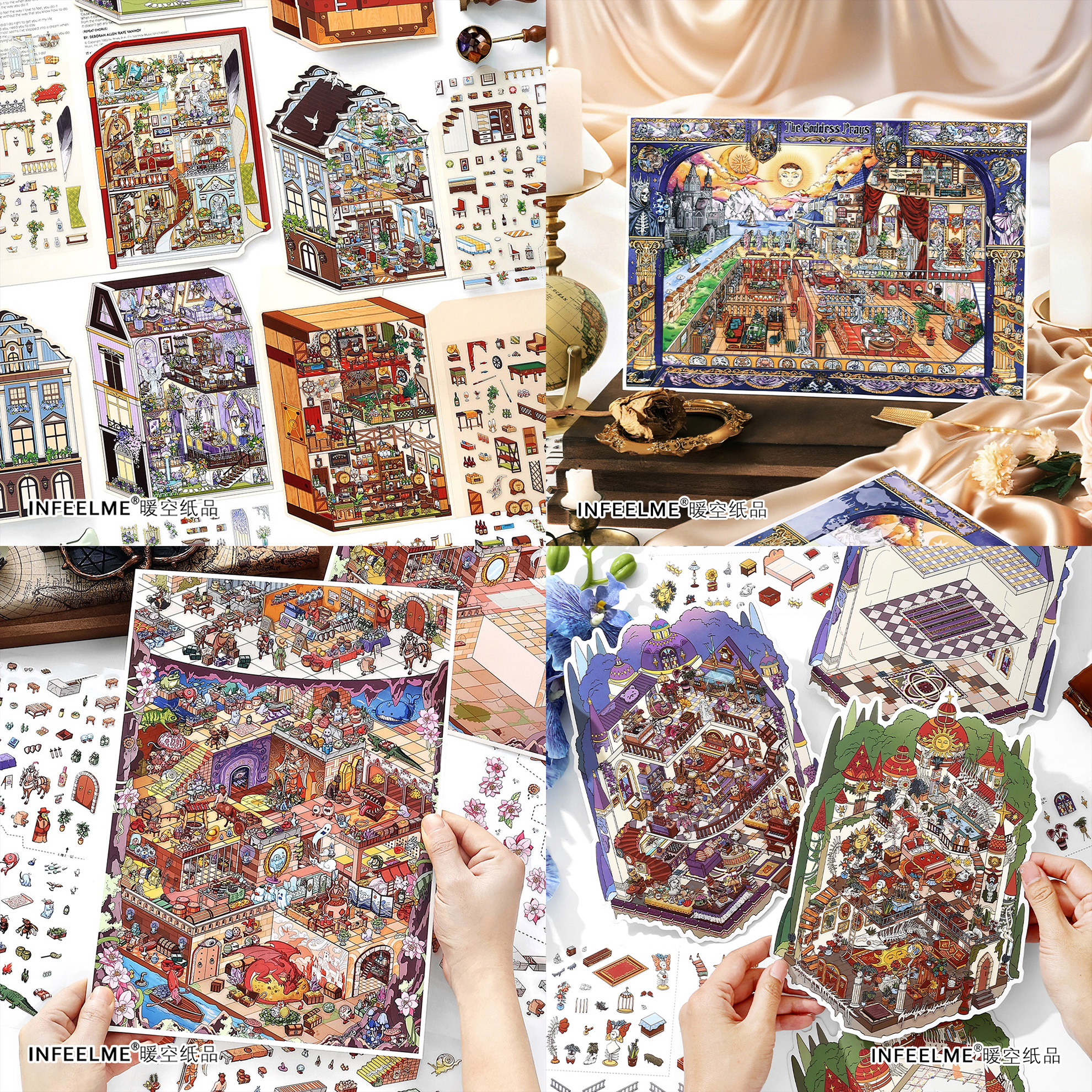 infeel.Me今日营业中37.0场景我的小屋19.0/22.0/24.0造景贴纸