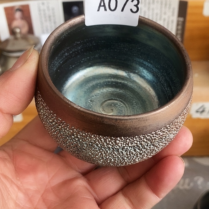 紫砂茶杯柴烧纯手工073
