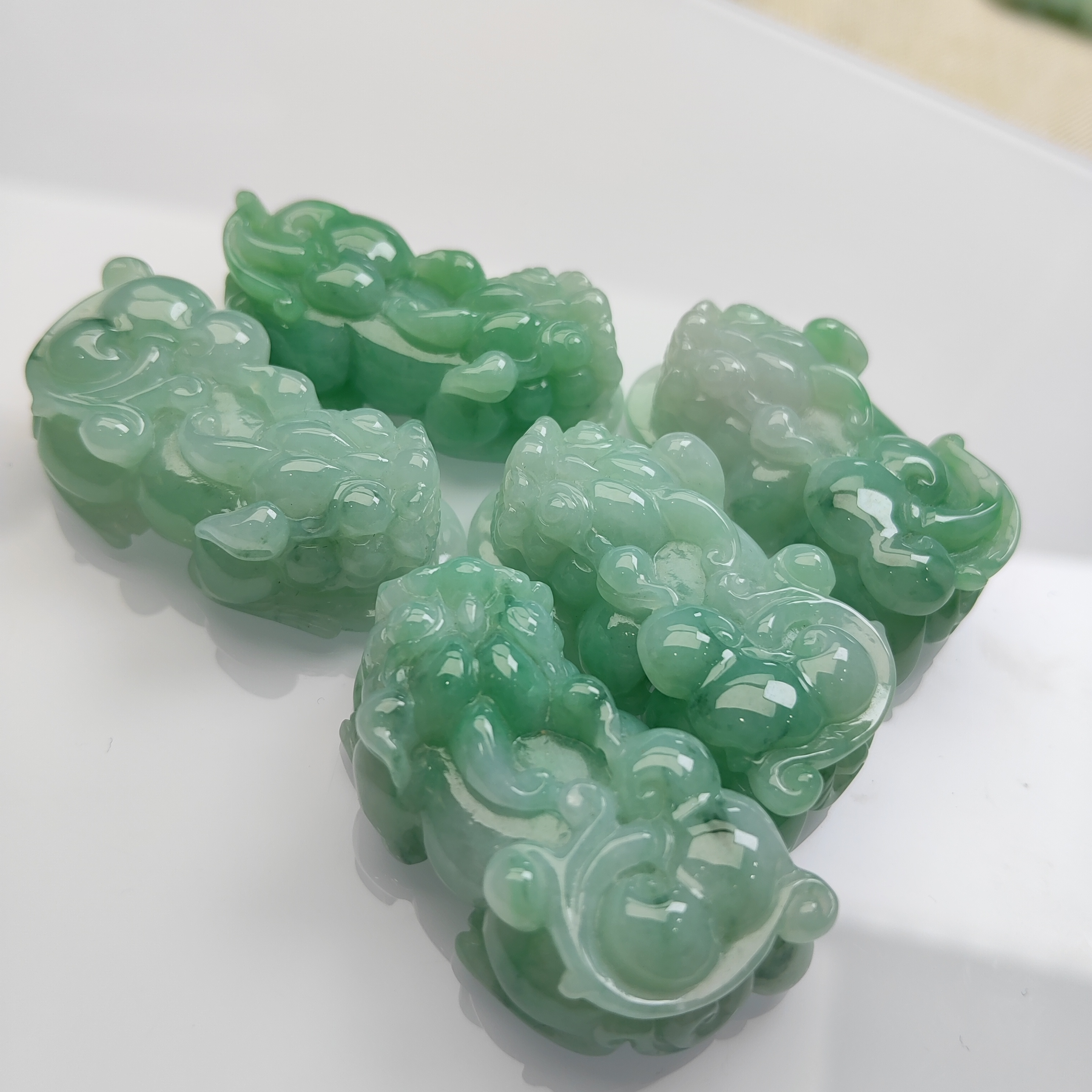（天然A货翡翠）貔貅多样性发一件516-10003-TYZB