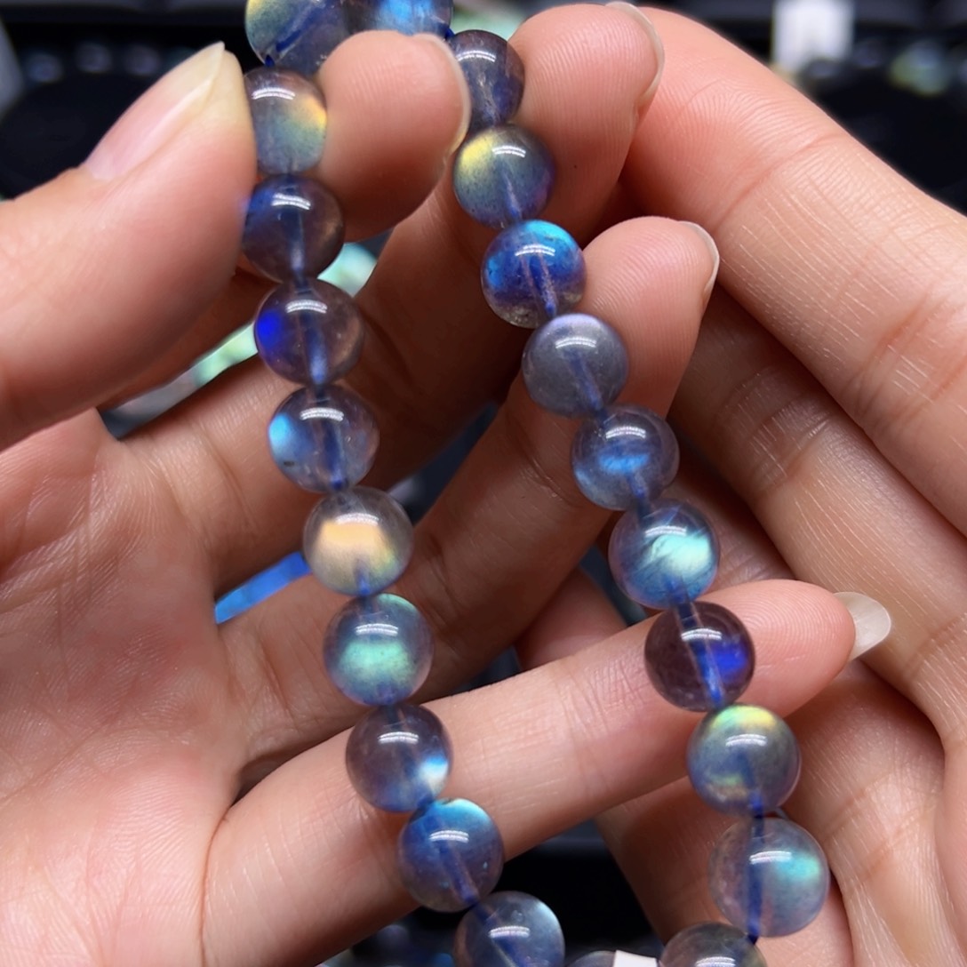 未镶嵌手链长石8.6左右