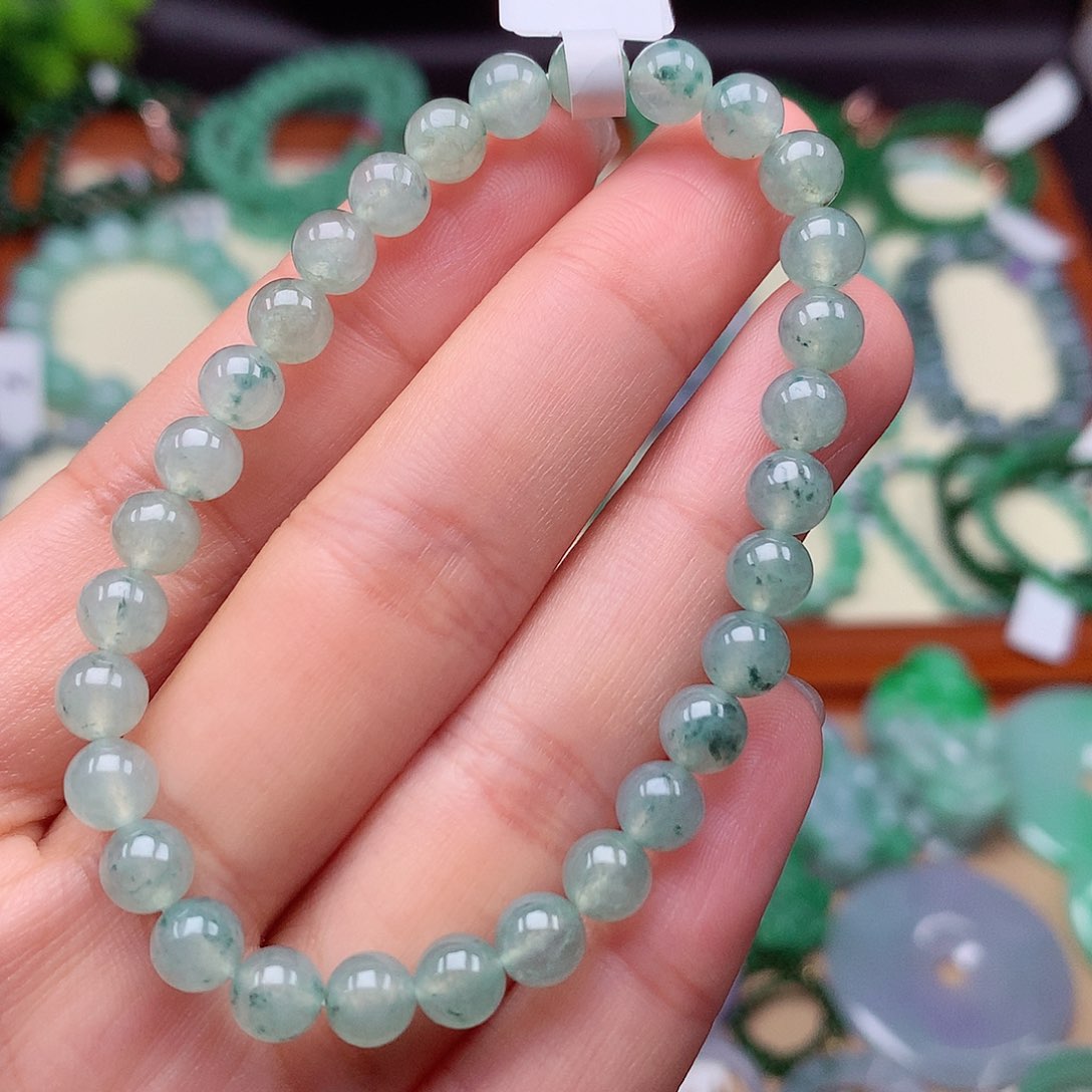 翡翠未镶嵌项链手串