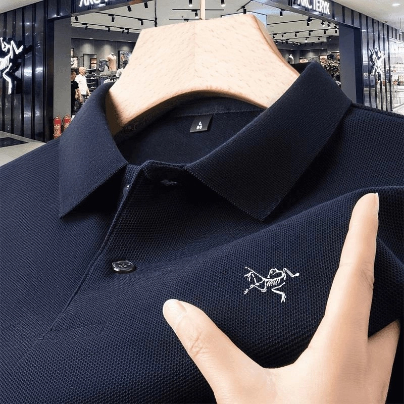 【清仓折扣】新款鸟家短袖t恤男刺绣纯棉polo衫休闲翻领体上衣