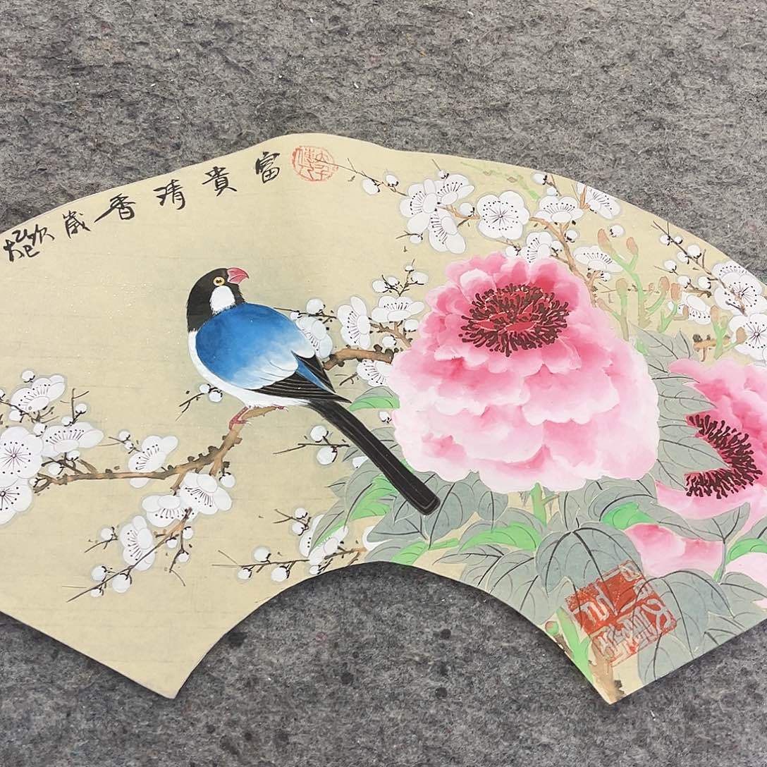 国画侯果山老师国画作品月 