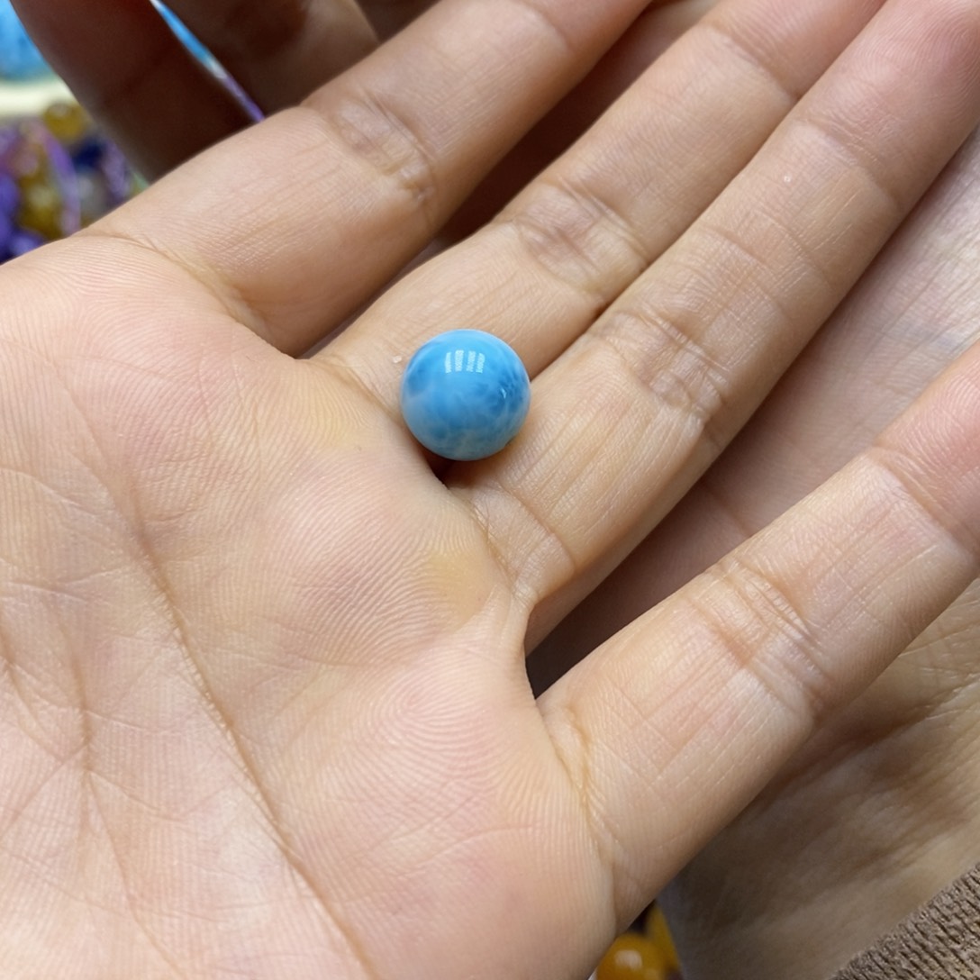 针钠钙石（海纹石）颈饰未镶嵌南**娘