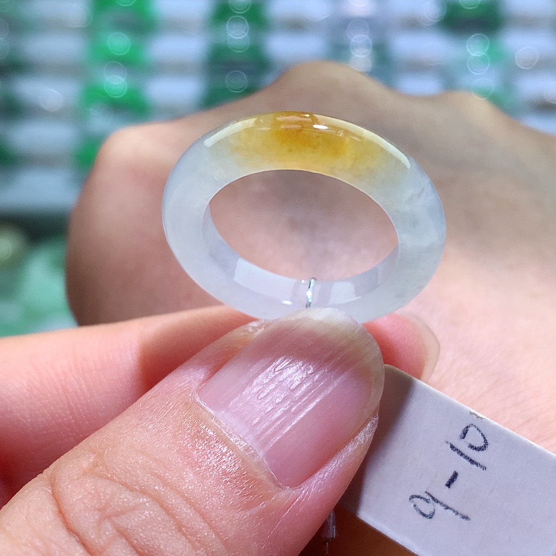 翡翠戒指未镶嵌9-10号