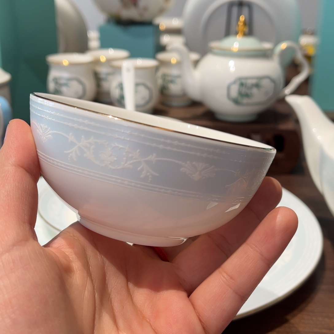 瓷片爱琴海4寸奥碗