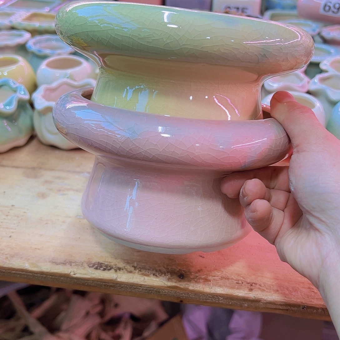 陶瓷花盆当场凑满12包邮