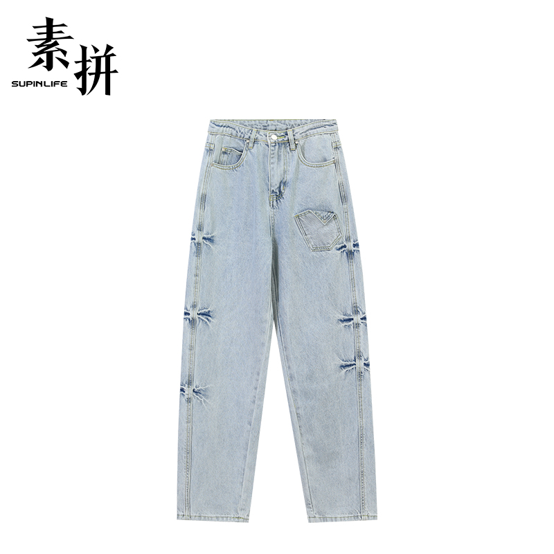 素拼女装牛仔裤SPBZK512100AG