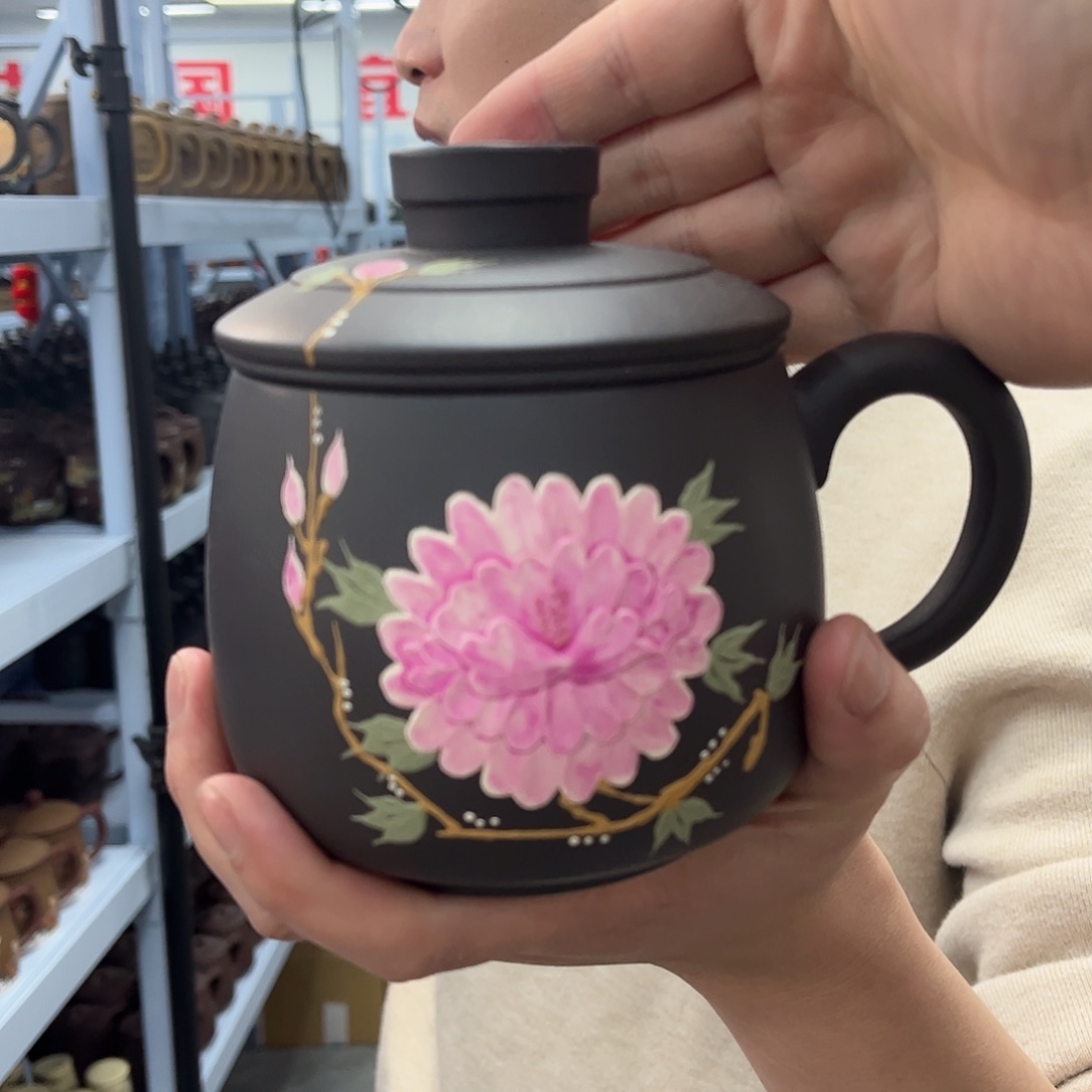 紫砂茶杯原矿紫砂