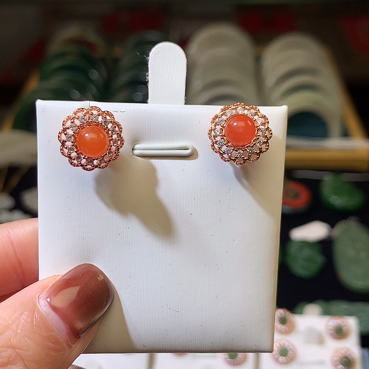 合金戒指和田玉（糖玉）