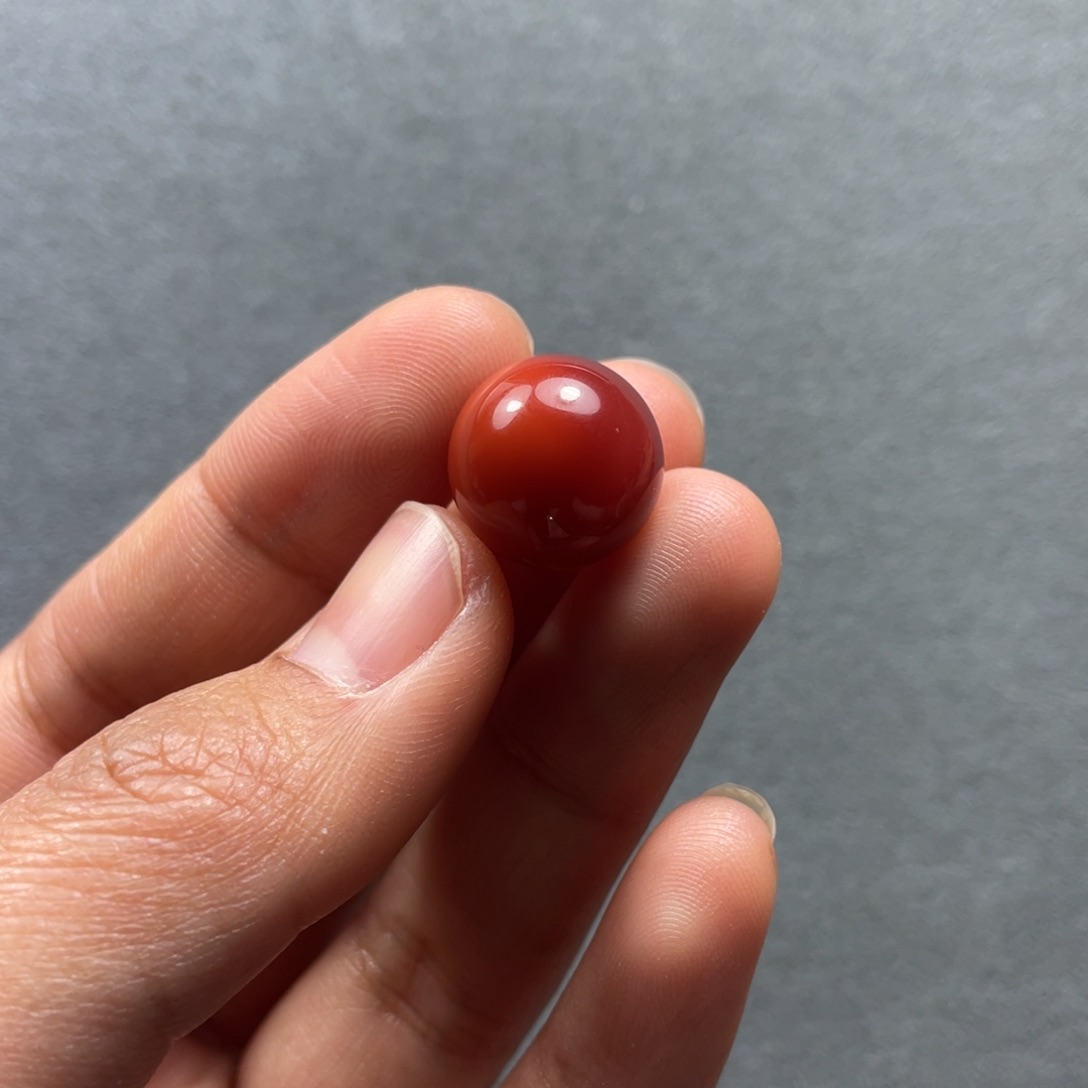 南红玛瑙配饰未镶嵌13.7mm