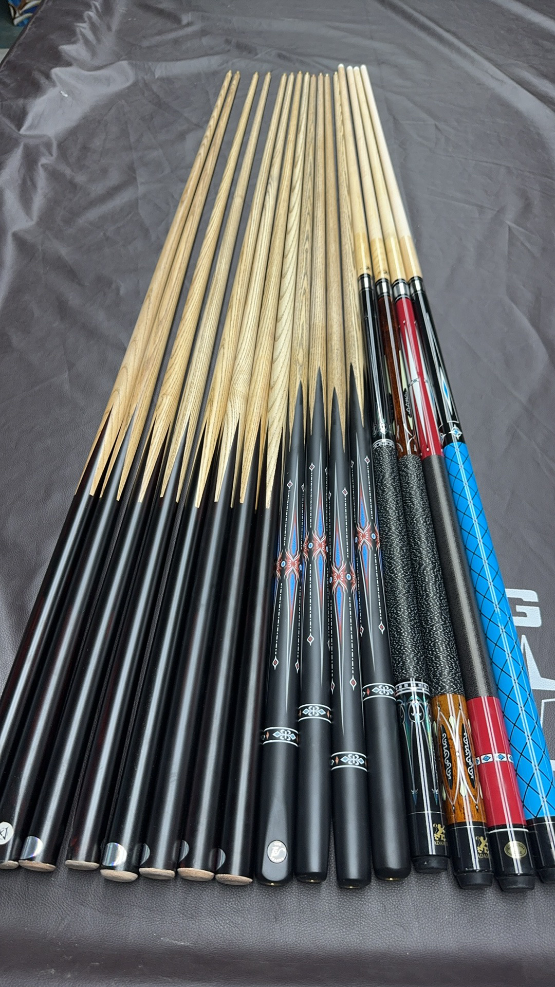 球房公杆换新，小配件，各种品牌桌布。