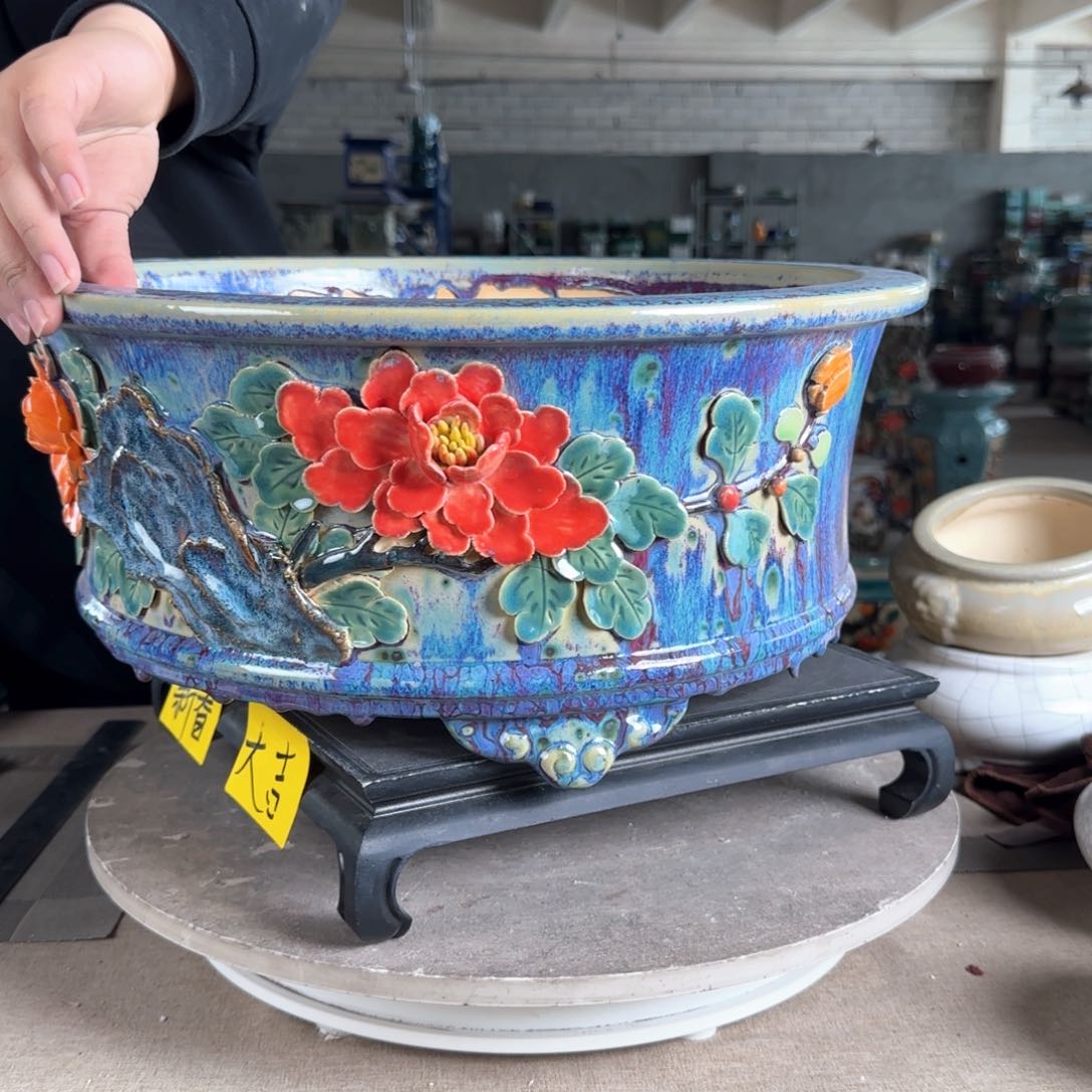 陶。一风堂石湾花盆