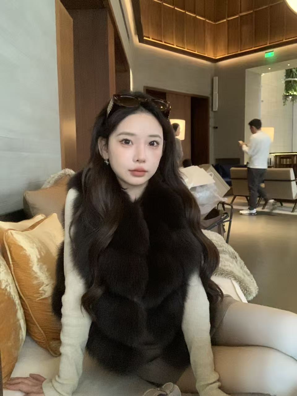 【街猫专属】100%狐狸毛叠穿洋气时髦狐狸毛整皮马甲小个子短款