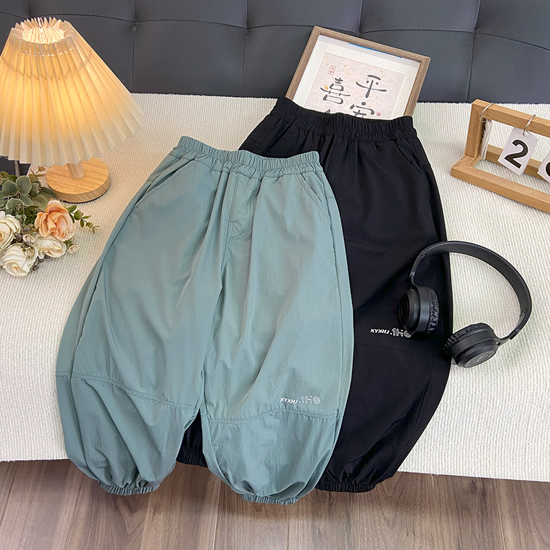 佑妈家童装 男女童夏款速干裤 中大童薄款防蚊裤 儿童长裤