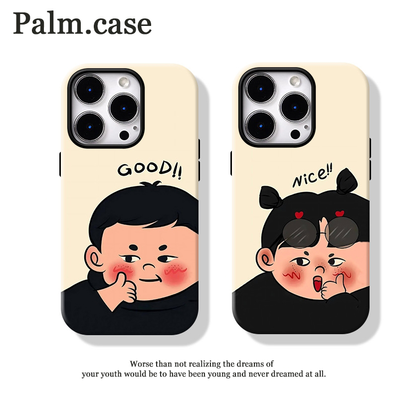 菲林二合一适用华为/oppo/vivo/小米/一加/苹果ins手机壳情侣男女