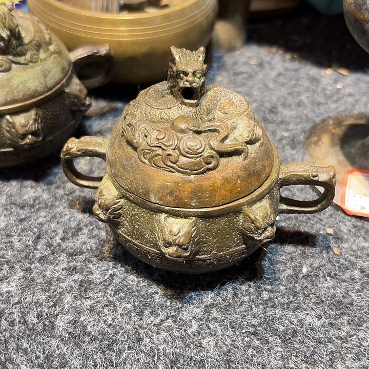 黄铜摆件，文房工艺品摆件