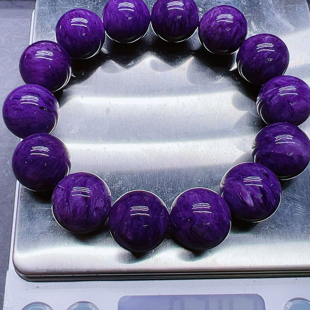 查罗石（紫龙晶）手串……未镶嵌郑*