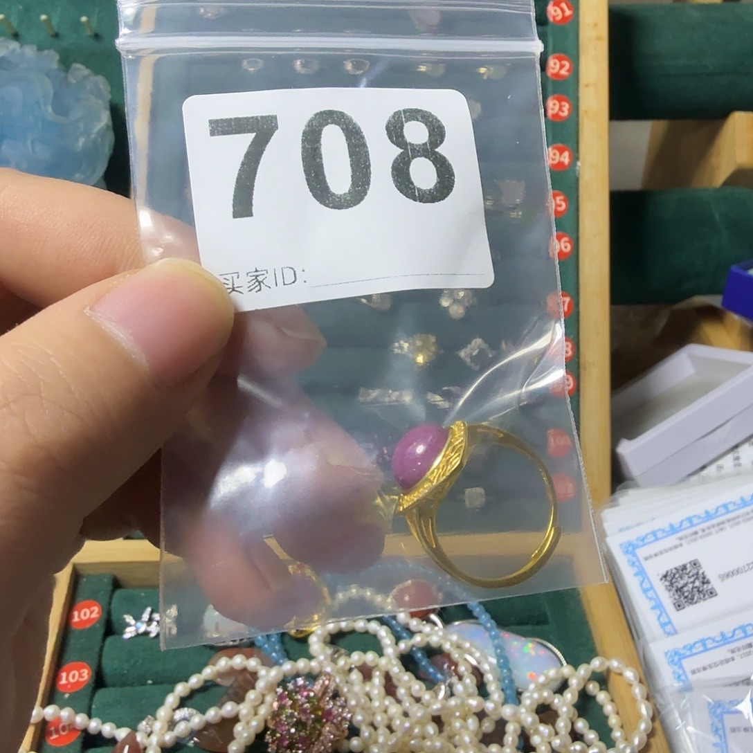 ℳ****红宝石戒指银S925镶嵌