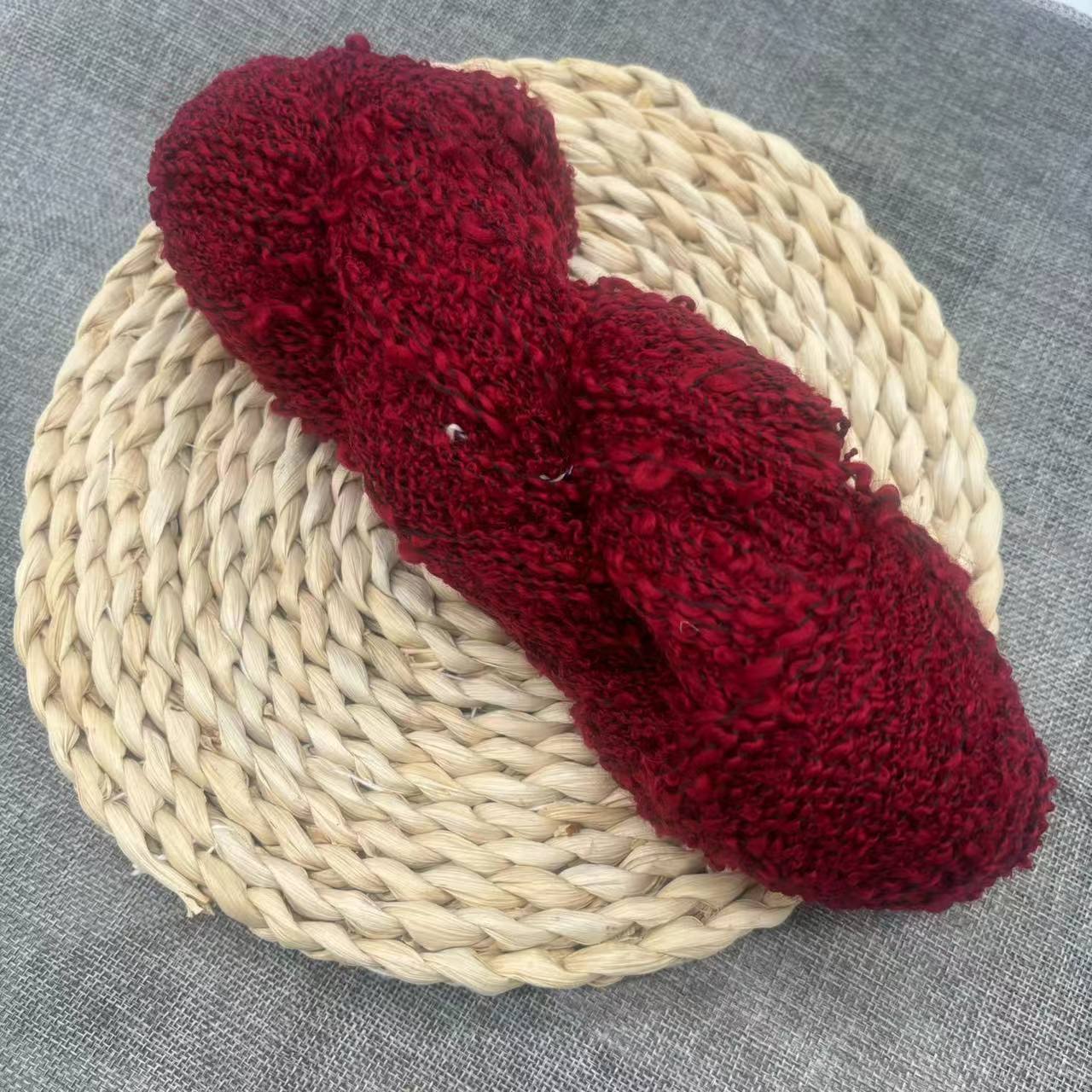 【不是成品】雪花手工家用AB线手编毛绒编织绒毛毛线团100克/1团