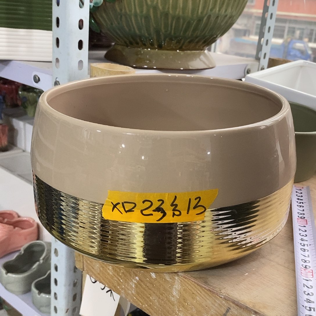 摆件水培陶盆无孔 瑕疵介意勿拍