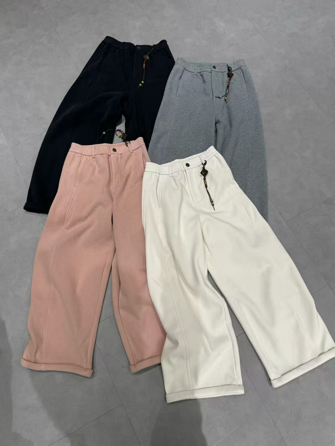 【GEZHI加绒奥利绒直筒裤】极简高级款！奥利绒暖乎乎，型藏肉显瘦