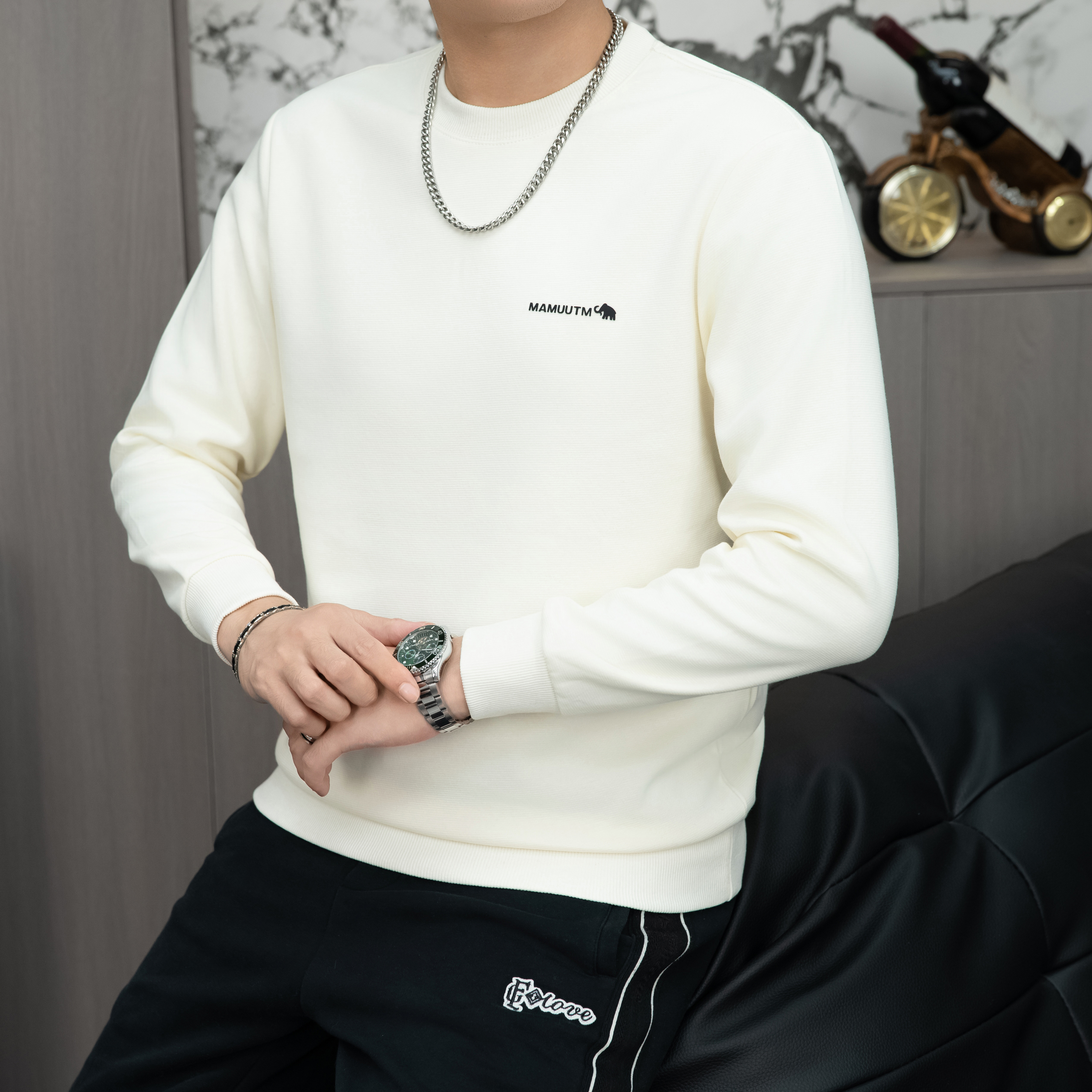 男士高尔夫时尚百搭三防阔版落肩宽长袖潮流