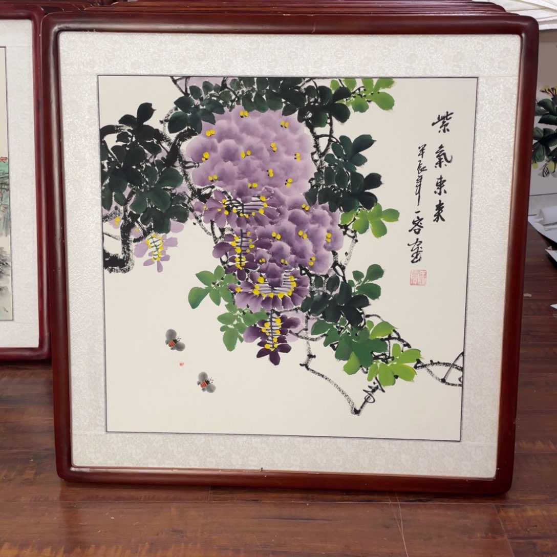国画带框尺寸63*63厘米