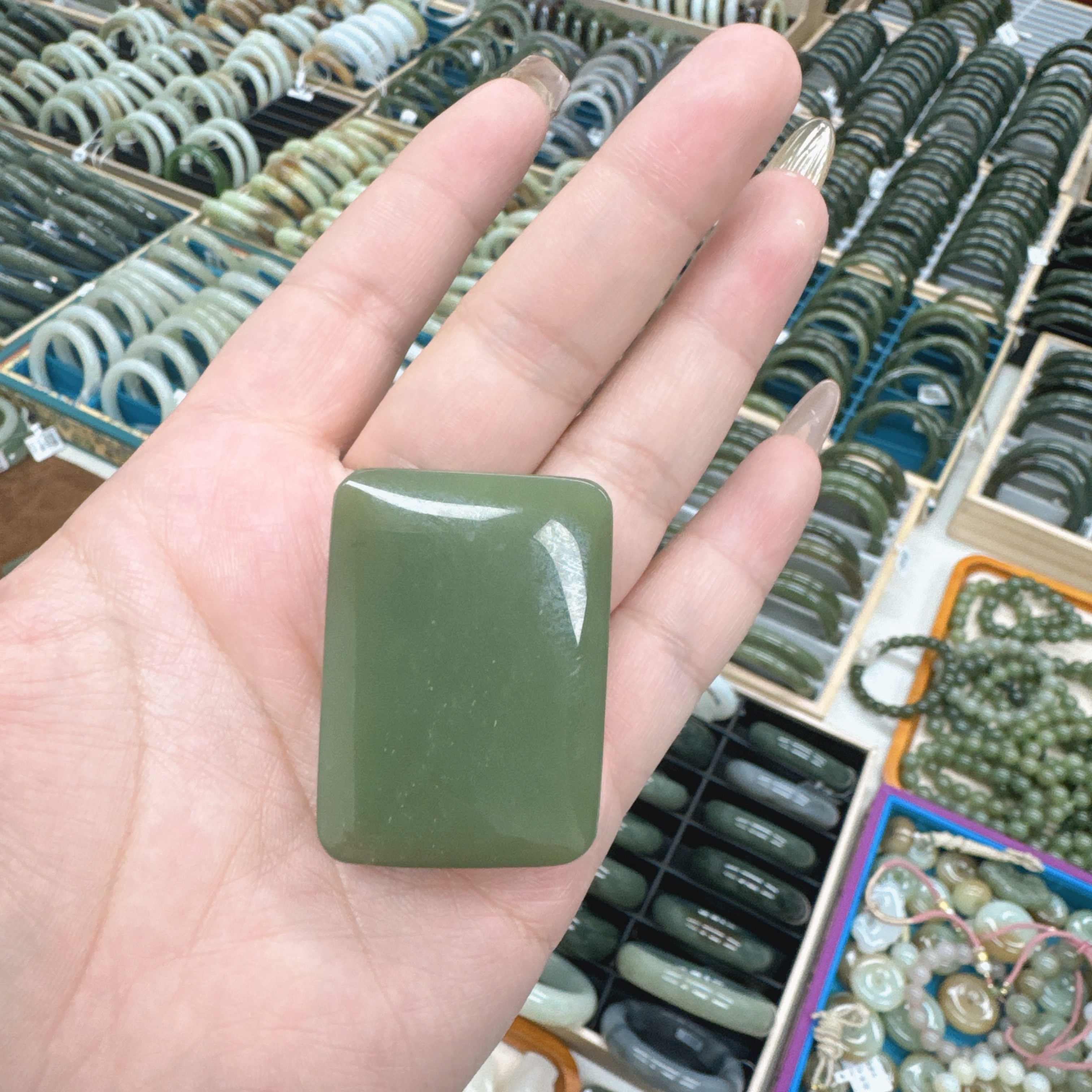 天然和田玉牌子，拍一发一