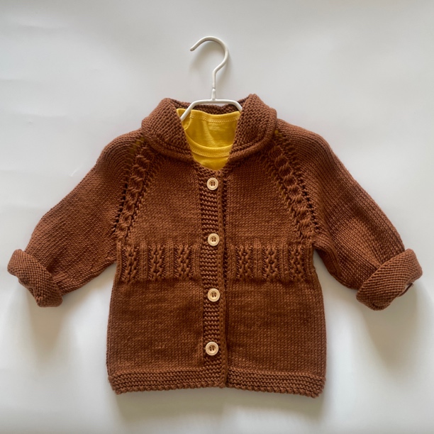 翻领白色毛衣外套毛绒编织材料包家用手工针织毛线材料包居家好物