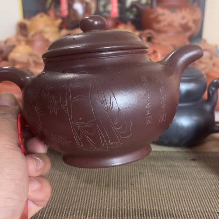 紫砂茶壶福利 宜兴原矿紫砂茶壶（毫升） 350