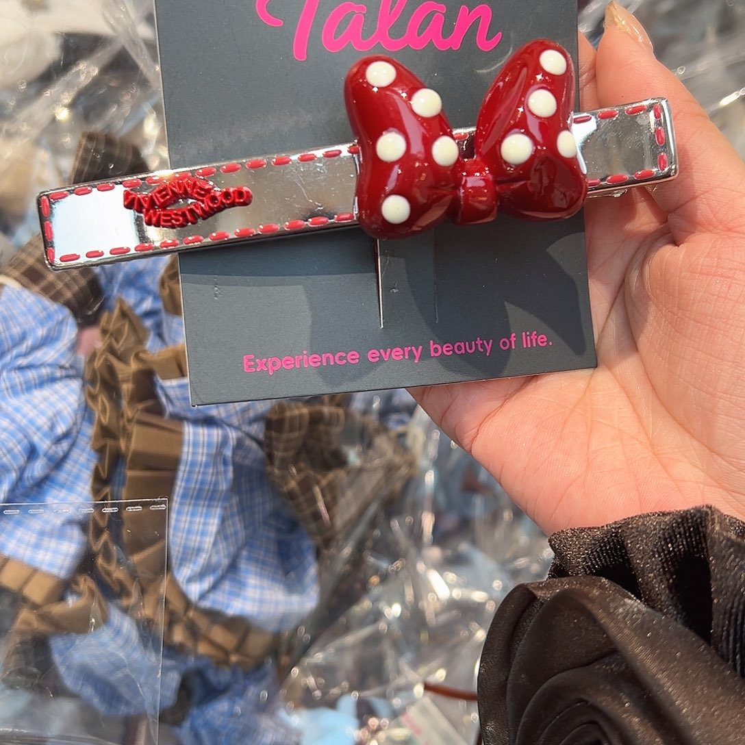 布艺铁合金蝴蝶结钢夹