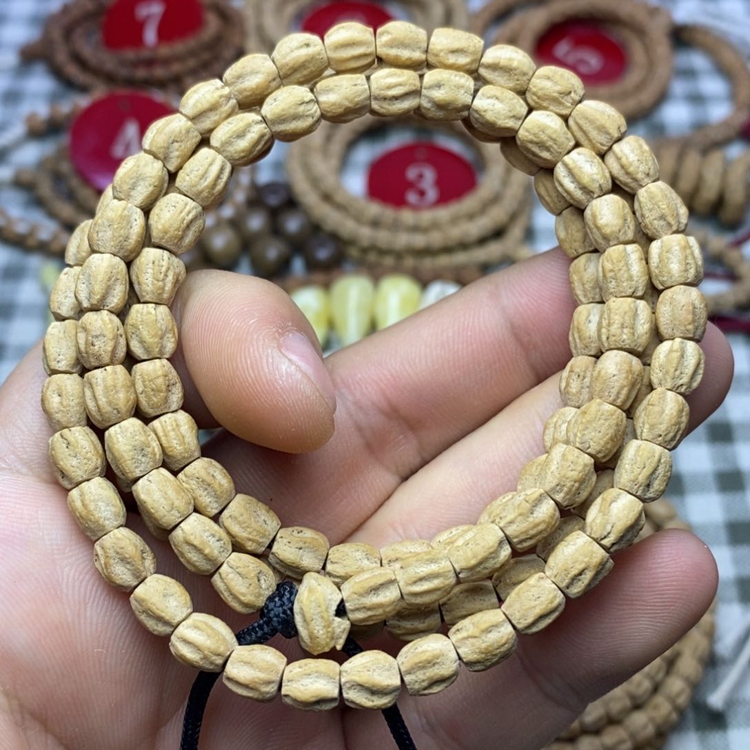 柏香籽/百香籽吊坠热振多棱顺高桩6.2mm左右