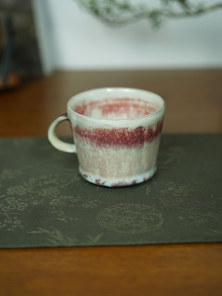 伊禾集物 日本丹波烧手工匠人仲冈信人 咖啡杯 马克杯 126#