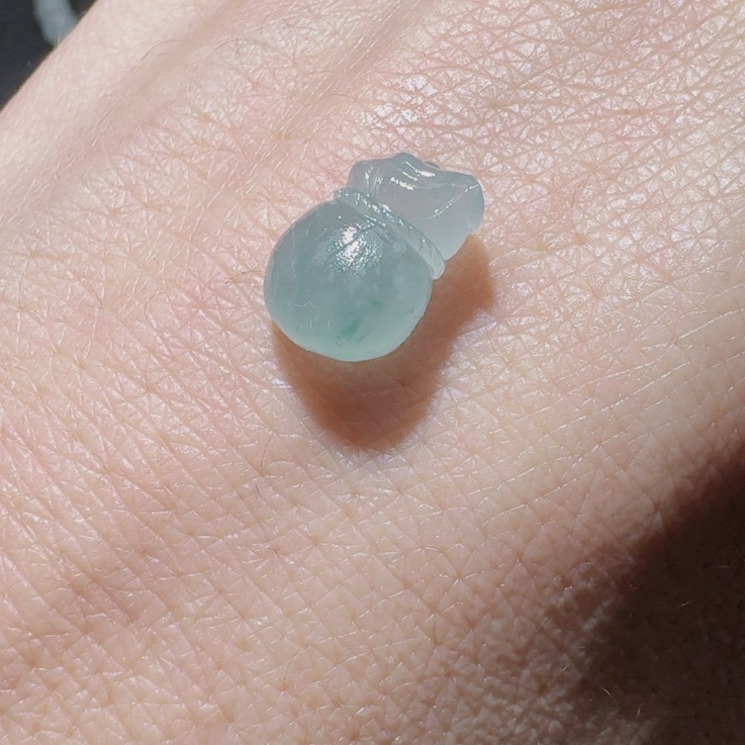 定制翡翠未镶嵌天然翡翠钱袋子