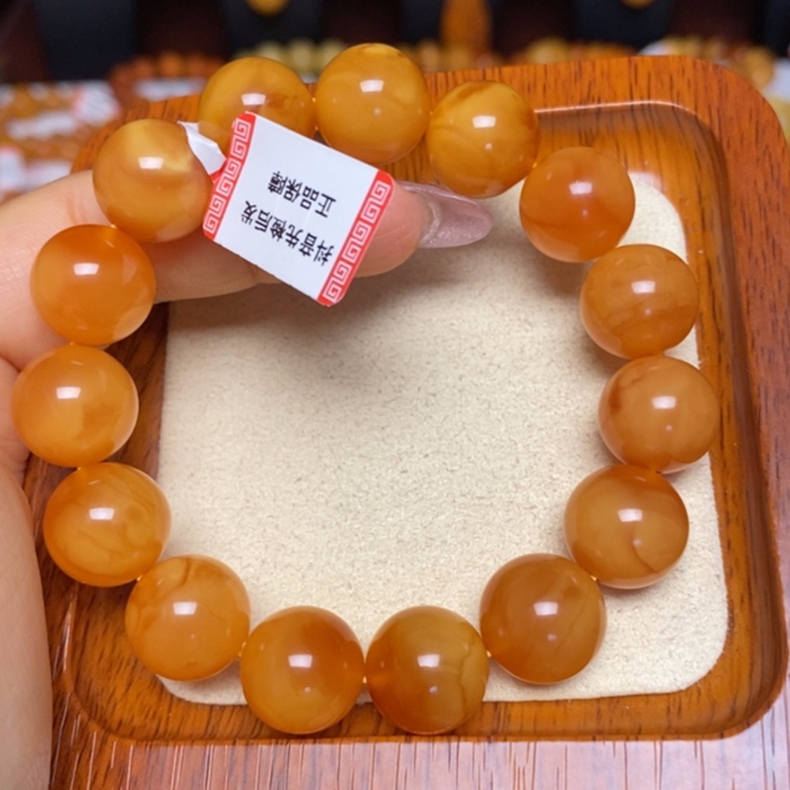 【闪购商品】未镶嵌蜜蜡手链手串