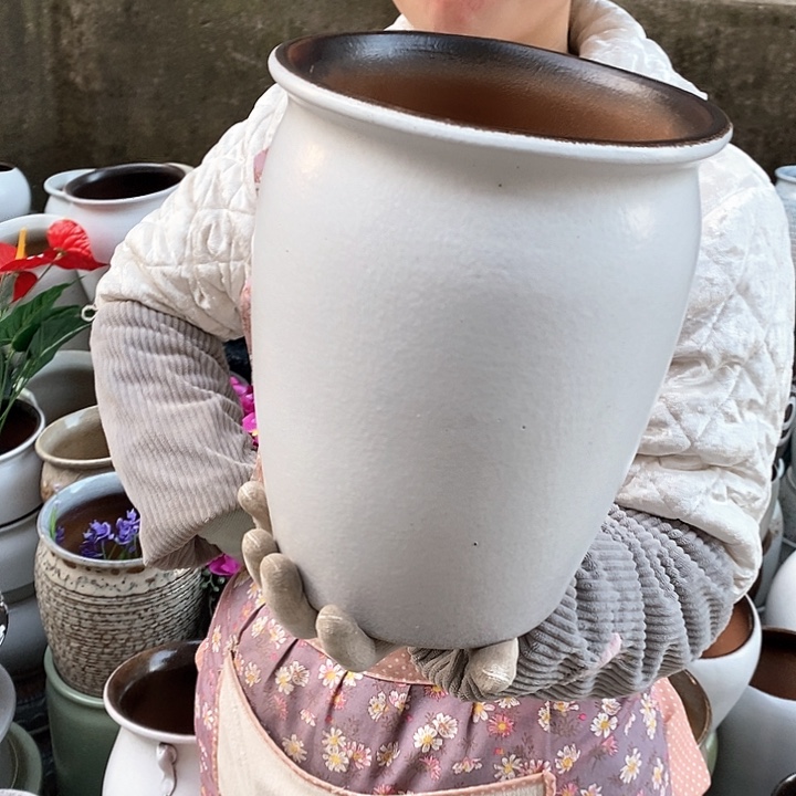 紫砂花盆正品口20高25