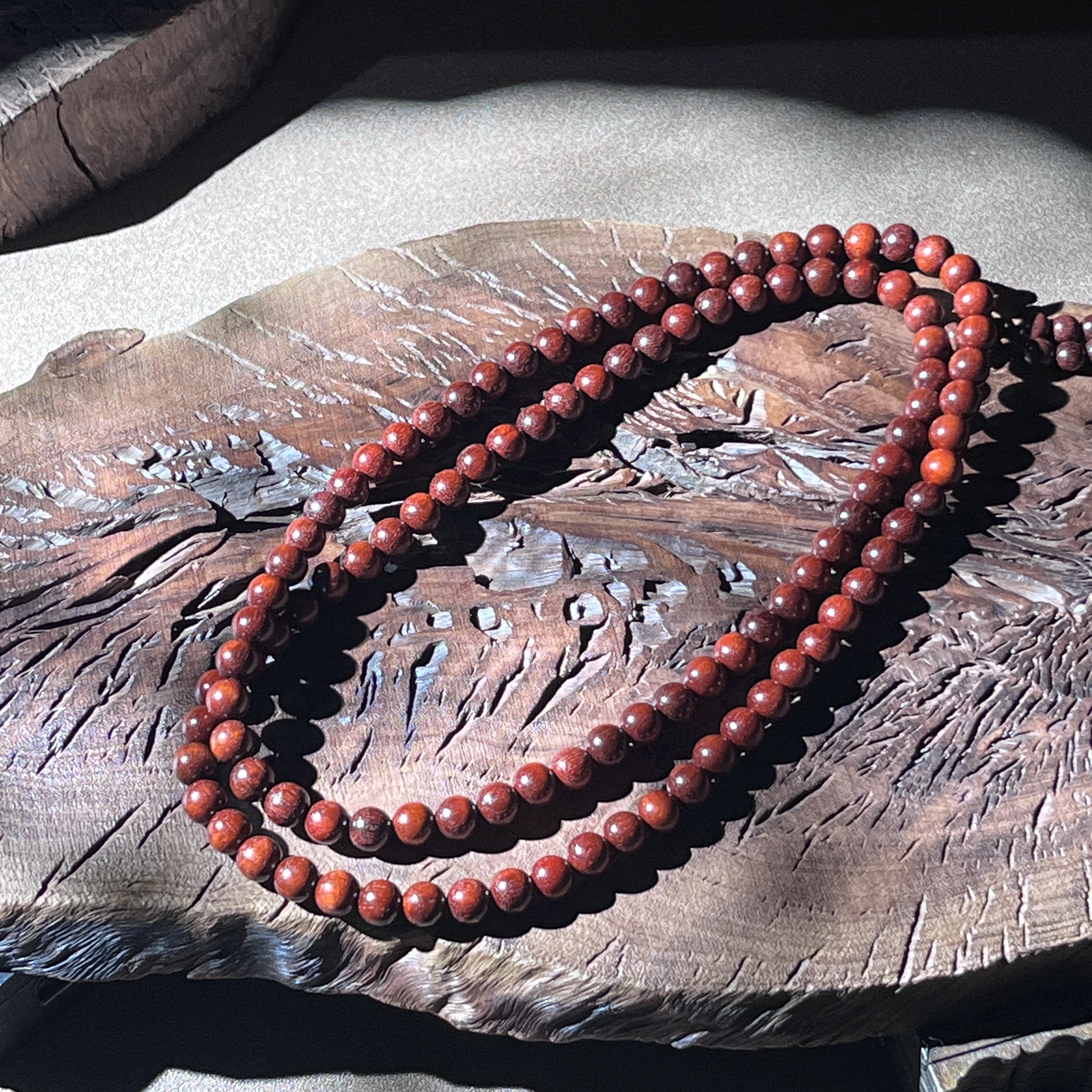 玛瑙 8mm檀木手串