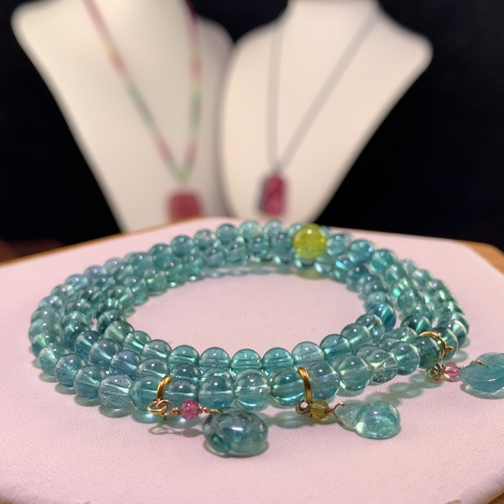 双色碧玺手链未镶嵌