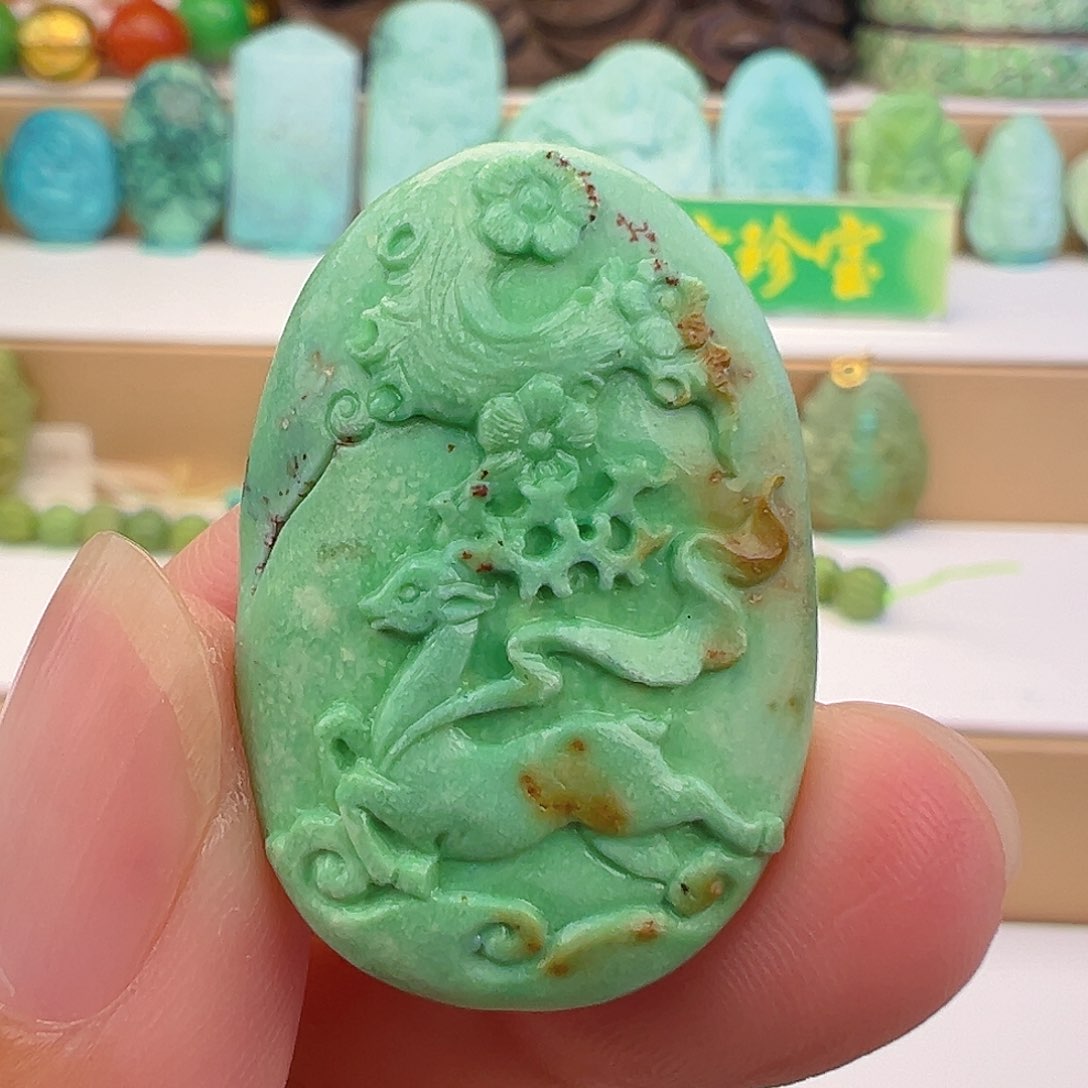 未镶嵌绿松石项链