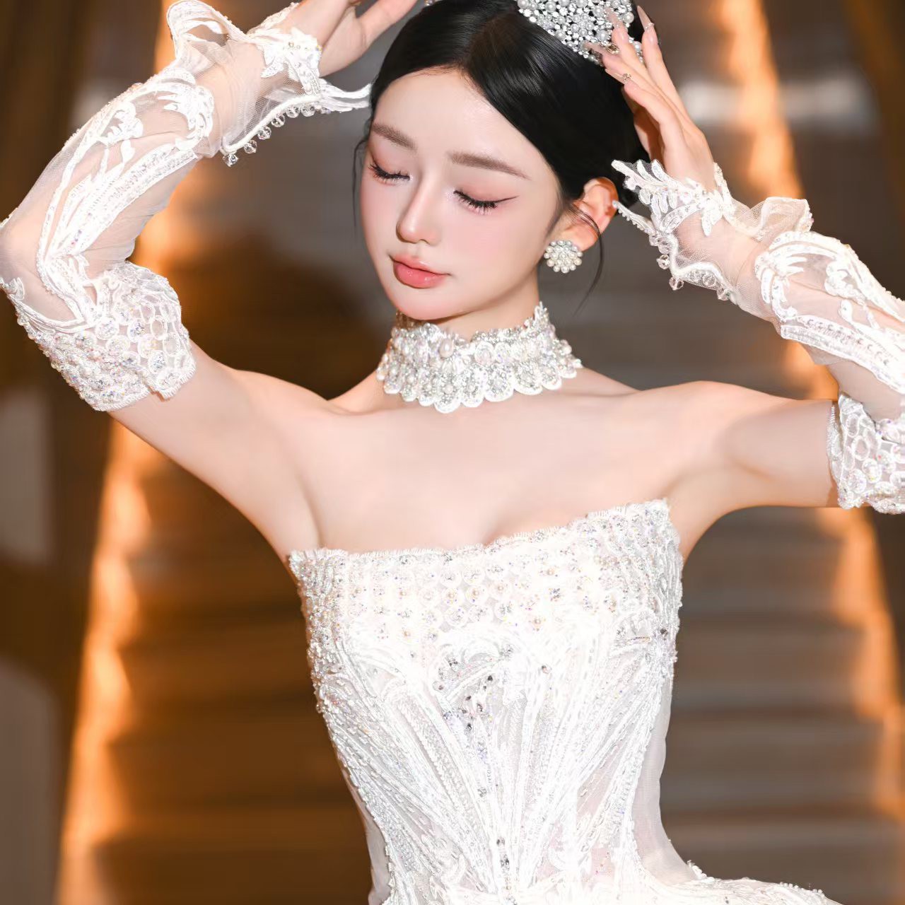 婚礼结婚复古百搭皇冠