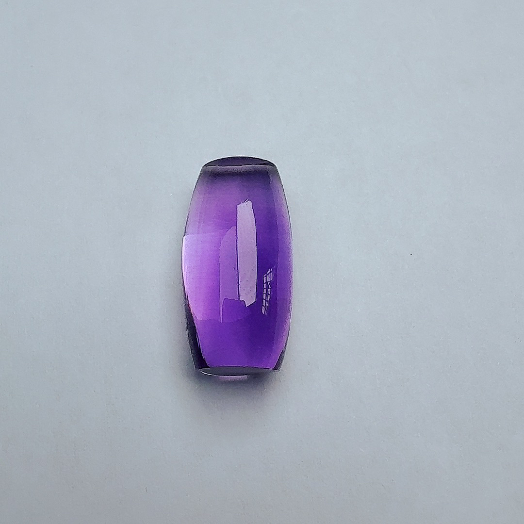 天然精品全净紫水晶筒珠定制13*24尺寸