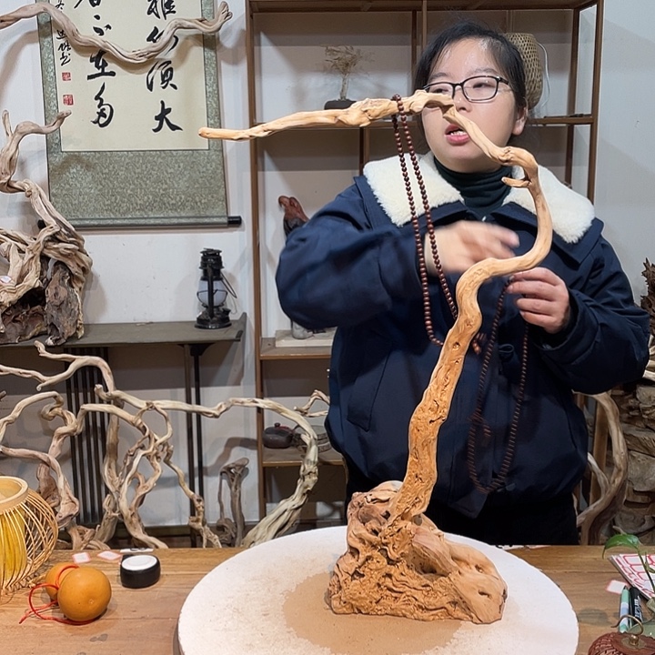 木杜鹃根根艺摆件16