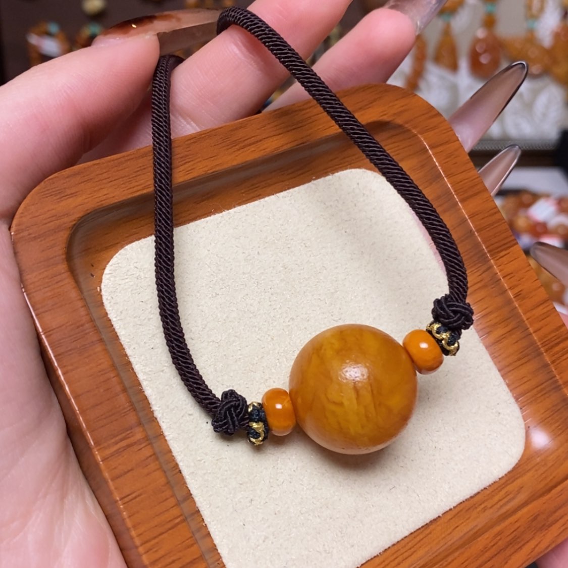 【闪购商品】蜜蜡颈饰未镶嵌项链