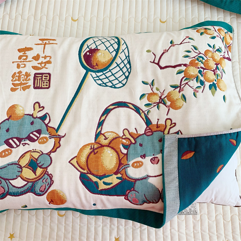 多层纱布加厚枕巾透气亲肤成人枕头巾家用耐脏吸汗透气枕头垫巾